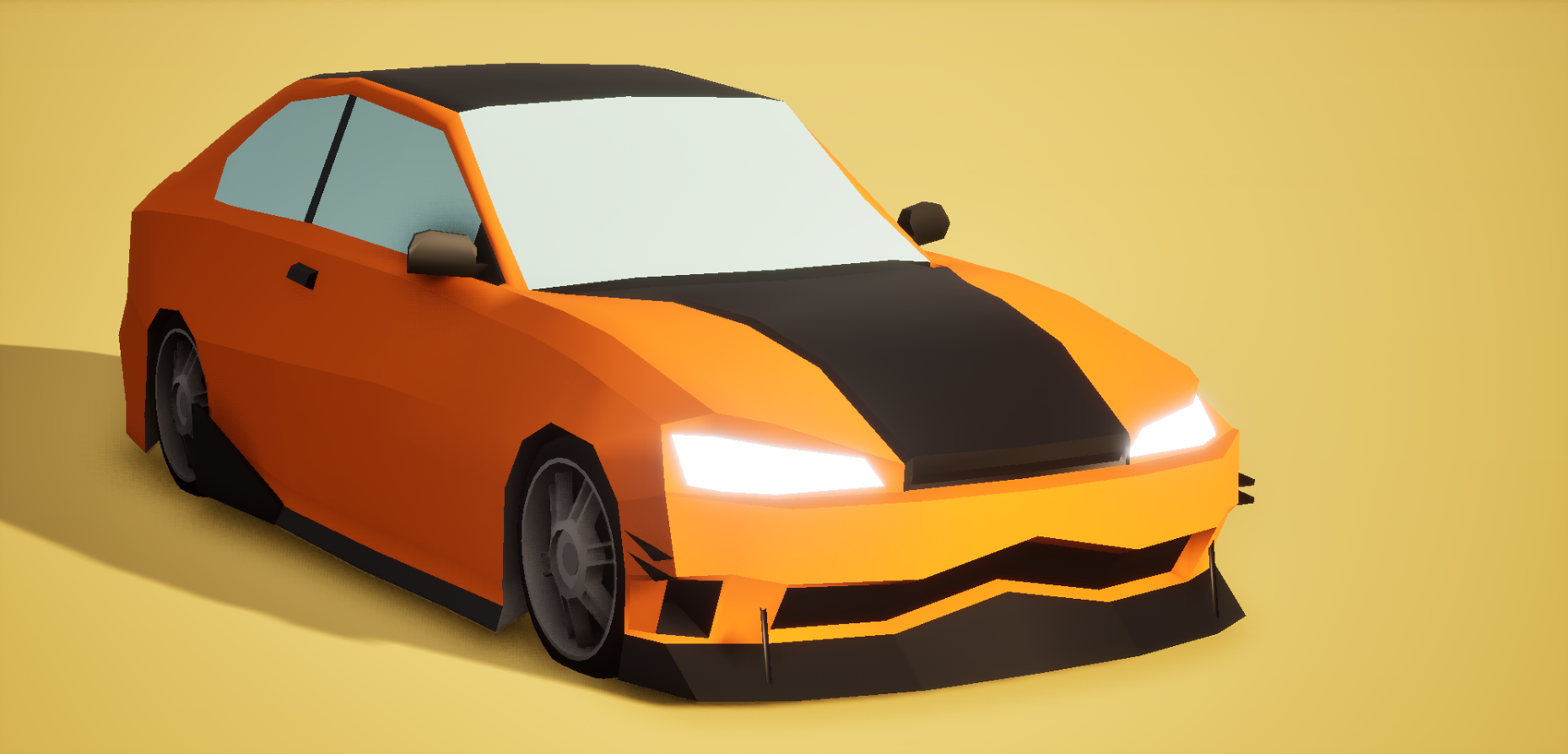 Free Low Poly Car 1 2