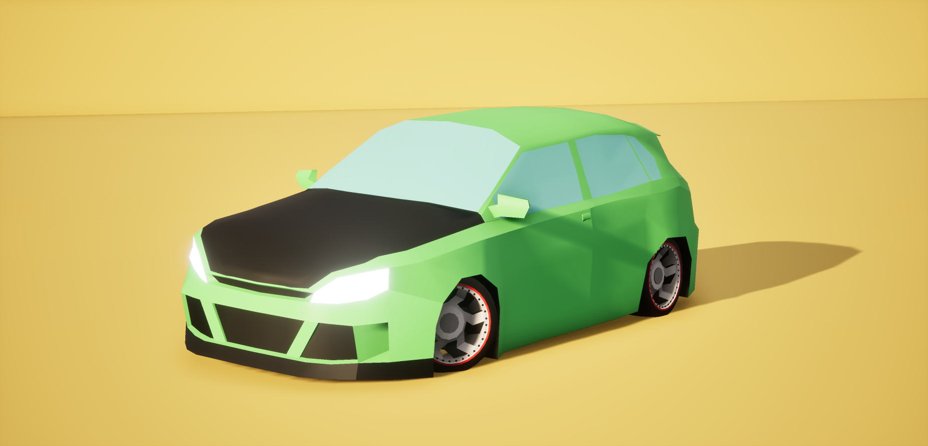 Free Low Poly Car 2 6