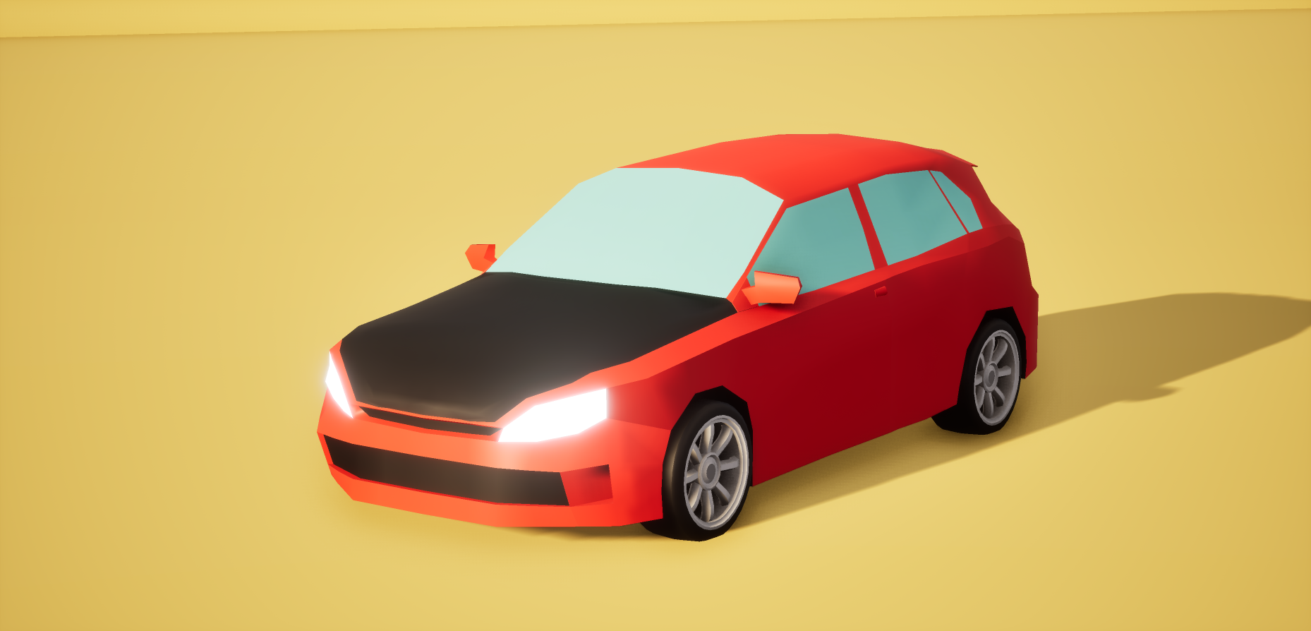 Free Low Poly Car 2 7